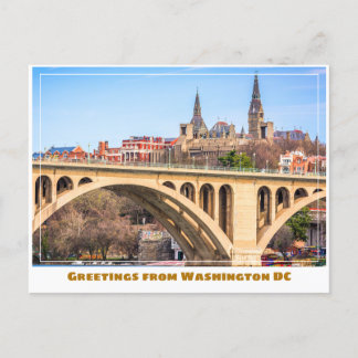 Washington DC Georgetown med bro Vykort