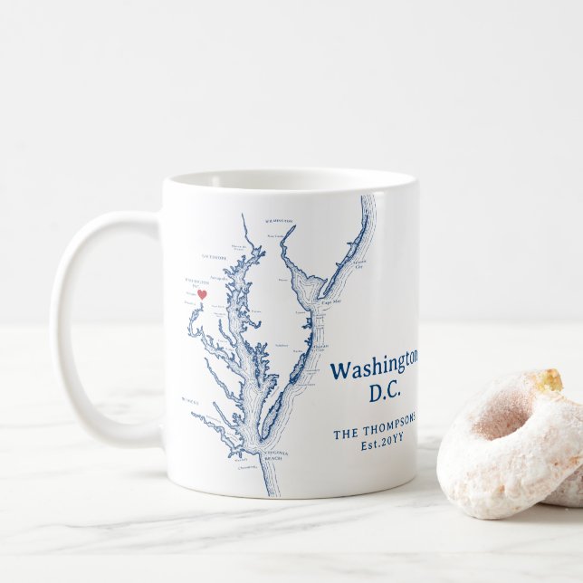 Washington DC Gift Kaffemugg (Med munk)