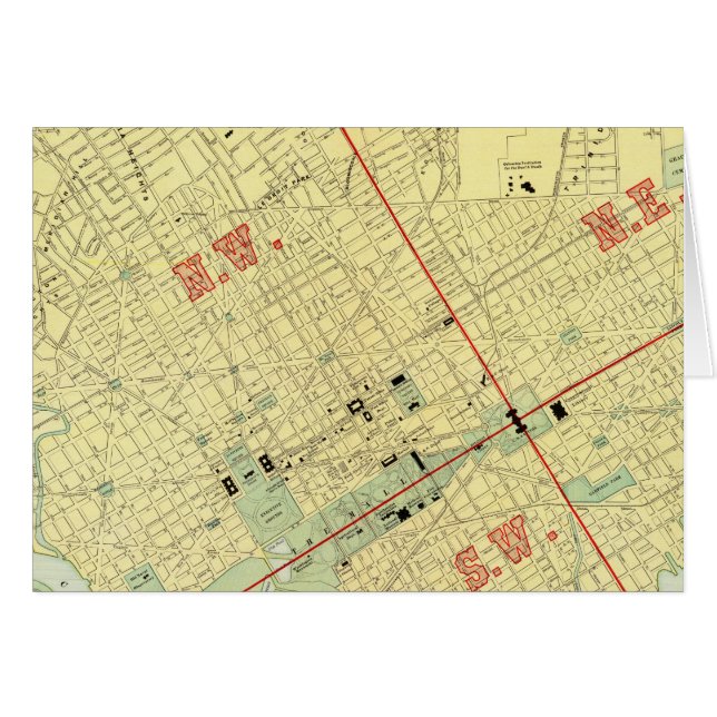  Washington, DC Hälsningskort (Framsidan Horizontal)