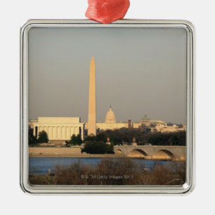 Washington DC-horisont Julgransprydnad Metall