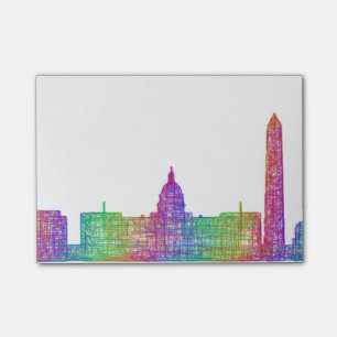Washington DC-horisont Post-it Block
