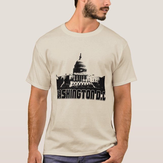Washington DC-horisont Tee Shirt (Framsida)
