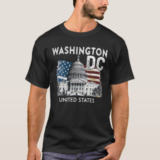 Washington DC Huvudstad Backe USA Souvenirs Gifts T Shirt