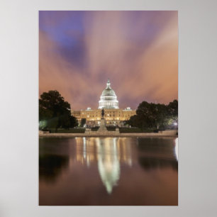 Washington DC, Huvudstad Byggnad Poster