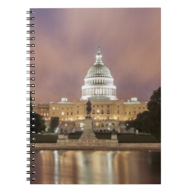 Washington DC, huvudstadbyggnad Anteckningsbok (Framsidan)