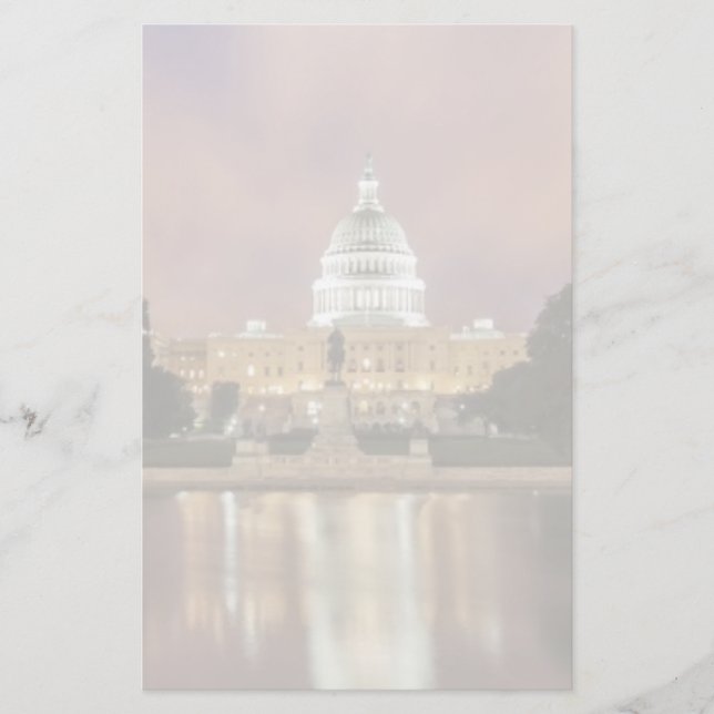 Washington DC, huvudstadbyggnad Brevpapper (Framsida)