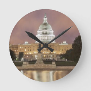 Washington DC, huvudstadbyggnad Rund Klocka