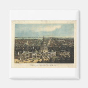 Washington DC i 1871 Magnet