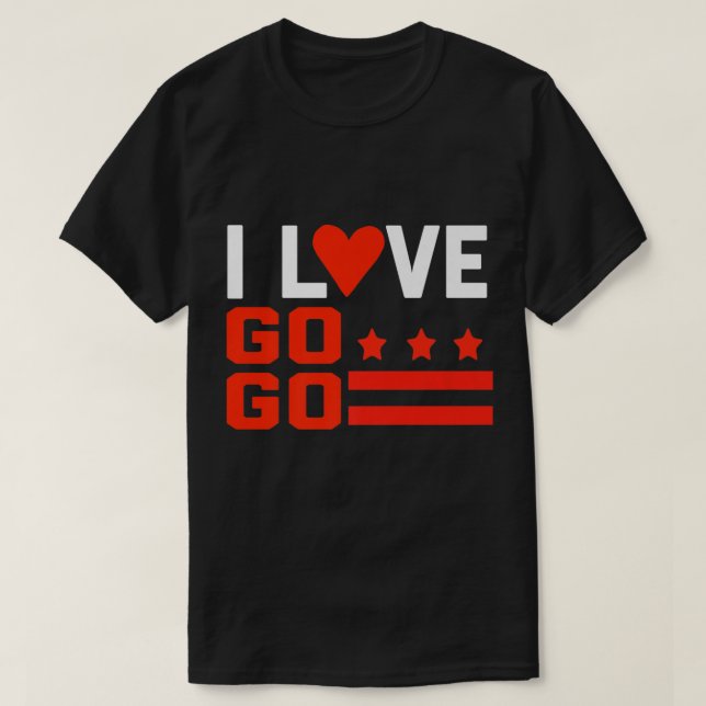 Washington DC I Kärlek Go Music-presenten för barn T Shirt (Design framsida)