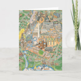 Washington DC Illustrerad vy Kort