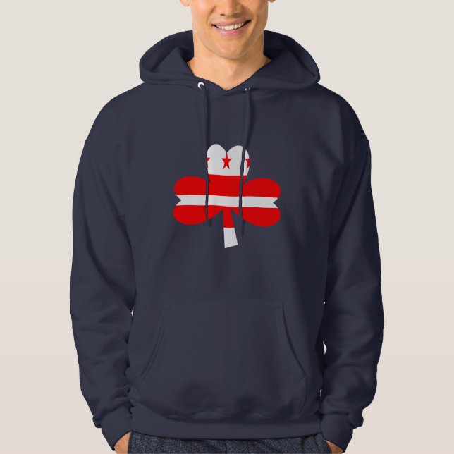 Washington DC-irländare Hoodie (Framsida)