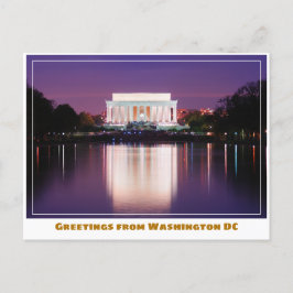 Washington DC Jefferson Memorial körsbärsträd Vykort
