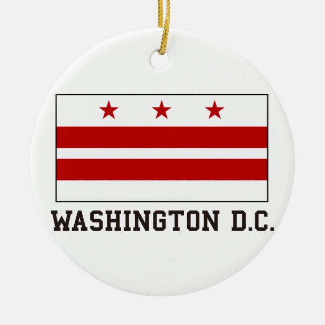 Washington DC Julgransprydnad Keramik (Framsidan)