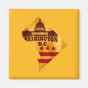 Washington Dc karta Magnet