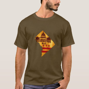 Washington DC-karta T Shirt