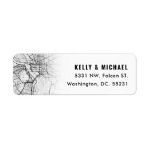 Washington, DC Karta ThBäste | Returetikett