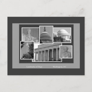 Washington, DC Landmarks-kort Vykort