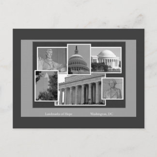 Washington, DC Landmarks-kort Vykort
