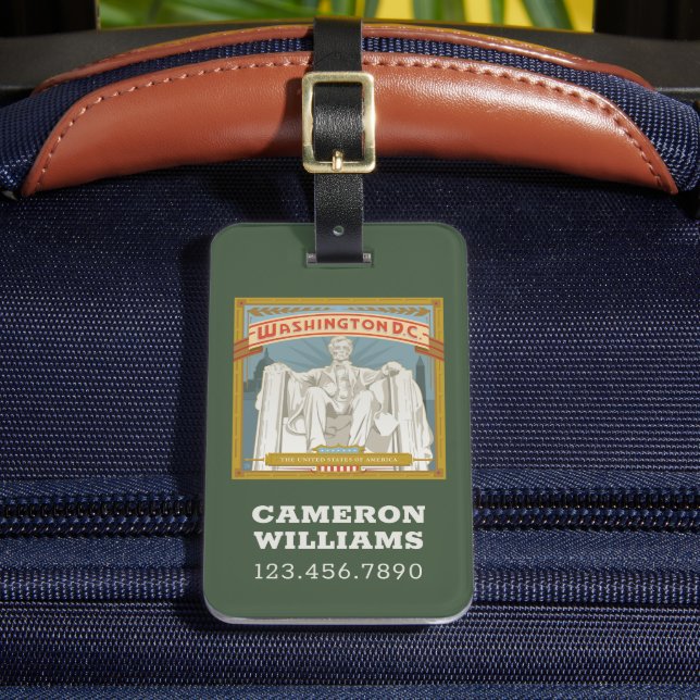 Washington DC | Lincoln Memorial Bagagebricka (Framsida Insitu 2)