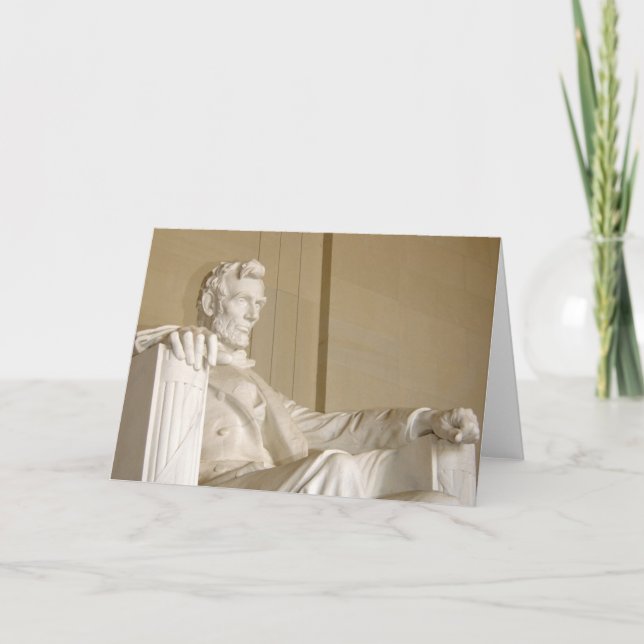 Washington DC, Lincoln minnesmärke Kort (Framsida)