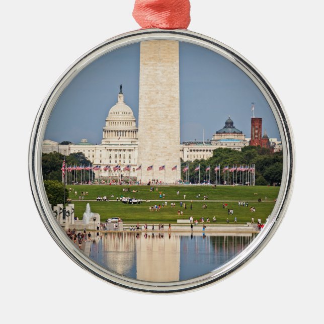Washington DC Mall Julgransprydnad Metall (Framsidan)