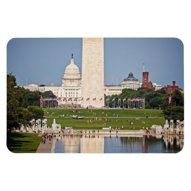 Washington DC Mall Magnet (Horisontell)