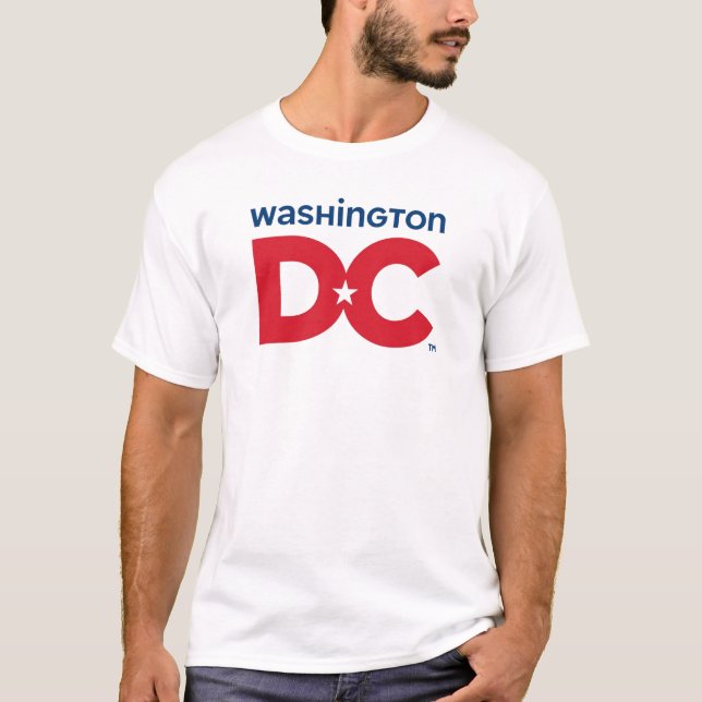 Washington DC-manar Tshirt Tee Shirt (Framsida)