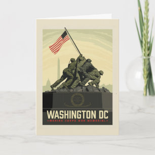 Washington, DC Marine Corps krigsmonument Kort