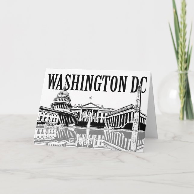 Washington Dc-markeringar Kort (Framsida)