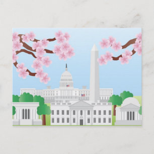 Washington DC med Cherry Blommars vykort