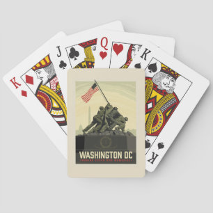 Washington, DC   Memorial för marin kår Krig Casinokort