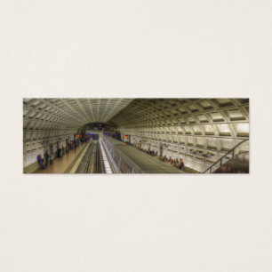 Washington DC Metro Tåg Station Litet Visitkort