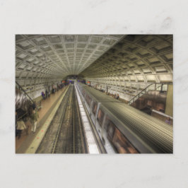 Washington DC Metro Tåg Station Vykort