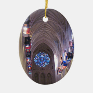 Washington DC National Cathedral-ornament Julgransprydnad Keramik