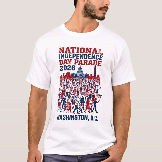 Washington DC National Independence Day-parad 202 T Shirt (Framsida)