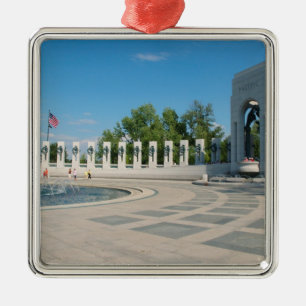 Washington, DC, National WWII-minnesmärket Julgransprydnad Metall