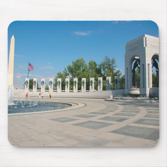 Washington, DC, National WWII-minnesmärket Musmatta (Framsidan)
