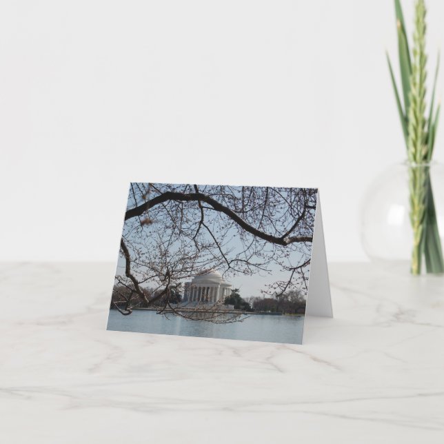 Washington DC Notecard Tack Kort (Framsida)