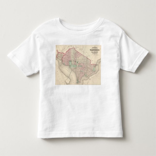 Washington DC och Georgetown T-shirt (Framsida)
