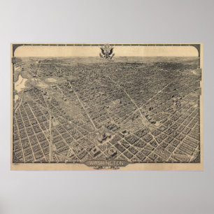 Washington DC (Olsen) 1923 MED KVALITET (se not) Poster
