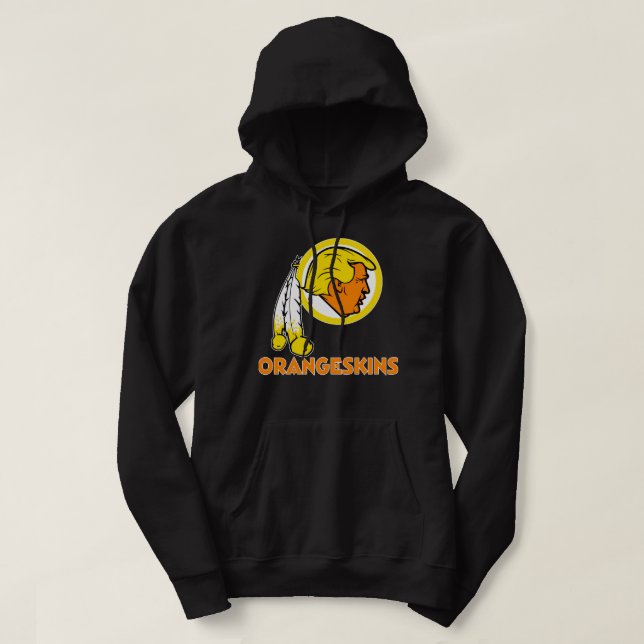 Washington DC Orangeskins Team Logotyp v1 Classic  Hoodie (Design framsida)