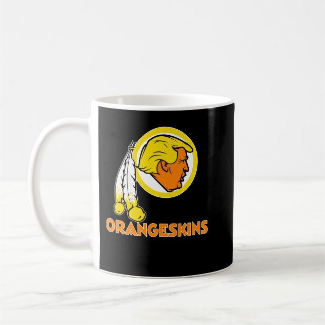 Washington DC Orangeskins Team Logotyp v1 Classic  Kaffemugg (Vänster)