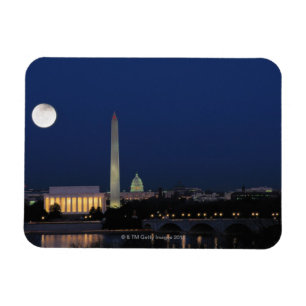 Washington DC på natten Magnet