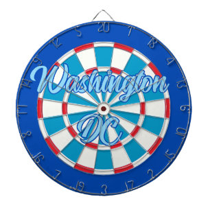 Washington DC Patriotic Red White och Blue Design Darttavla