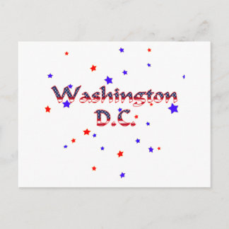 Washington DC Patriotic Stars Vykort