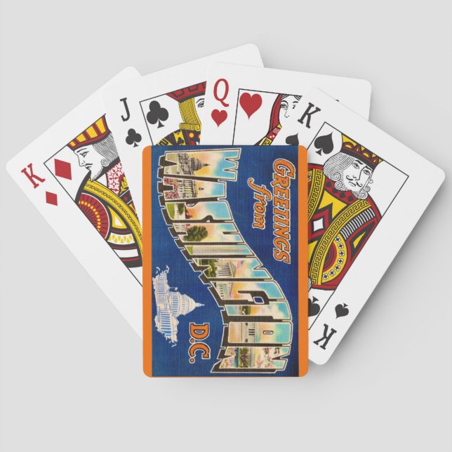 Washington DC Playing Cards Casinokort (Baksidan)