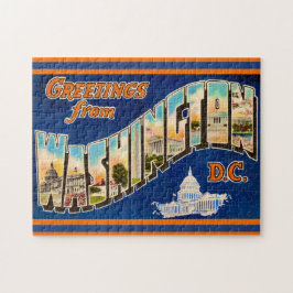 Washington DC Postcard Jigsaw Puzzle Pussel
