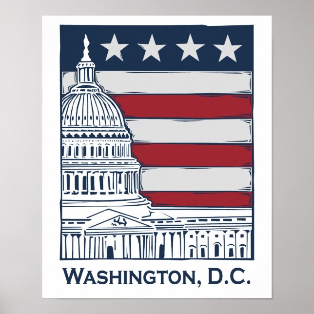 Washington DC Poster (Framsidan)