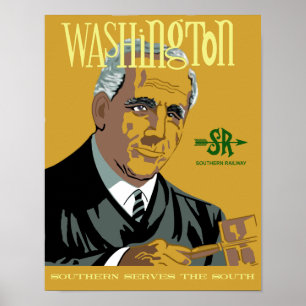 Washington, DC Reseaffisch för Retro stil Poster