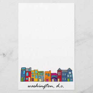 Washington DC Row House Brevpapper